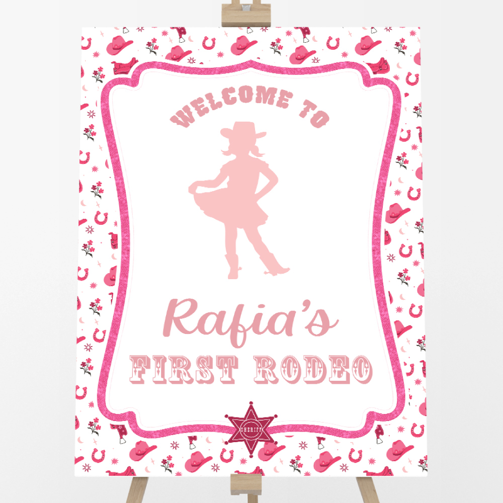 Blush Boots & Hats Welcome Sign | Vinyl Sticker And Foamex Welcome Sign Blush Boots & Hats Welcome Sign | Vinyl Sticker And Foamex Welcome Sign