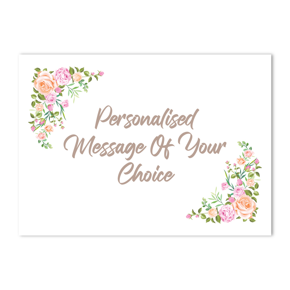 Vinyl Sticker ONLY | Minimum Order 4 Stickers | Floral Bouquet Design 2