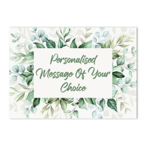 Vinyl Sticker ONLY | Minimum Order 4 Stickers | Green Leaves Design 2