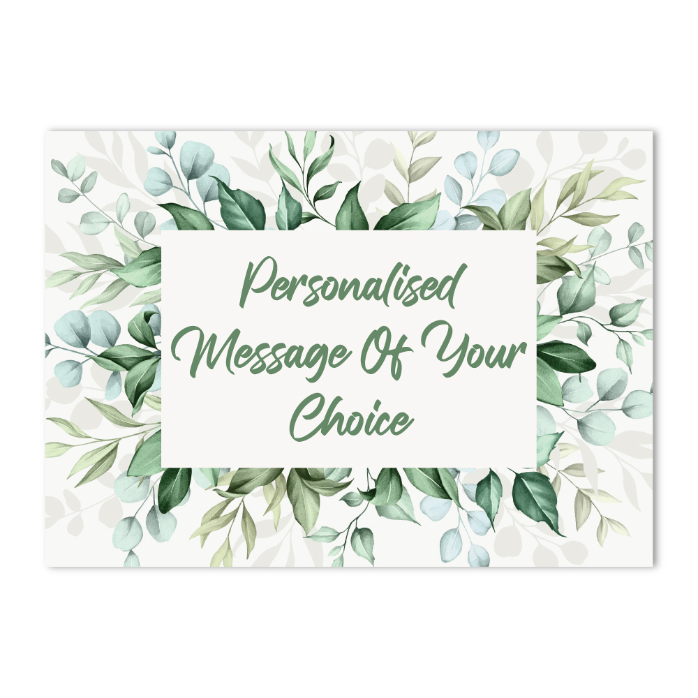 Vinyl Sticker ONLY | Minimum Order 4 Stickers | Green Leaves Design 2