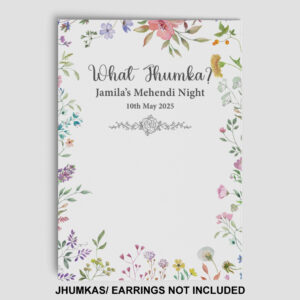 A7 Ethereal Garden Jhumka Cards | Jhumkas or Earrings NOT Included 2
