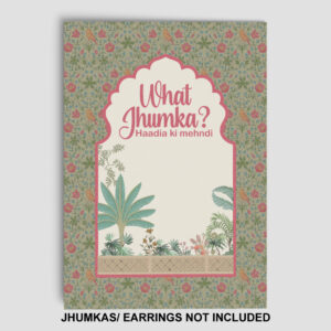 A7 Traditional Mughal Arch Jhumka Cards | Jhumkas or Earrings NOT Included 2