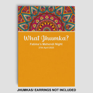 A7 Royal Radiance Mandala Jhumka Cards | Jhumkas or Earrings NOT Included 2