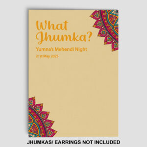 A7 Bold Bloom Mandala Jhumka Cards | Jhumkas or Earrings NOT Included 2