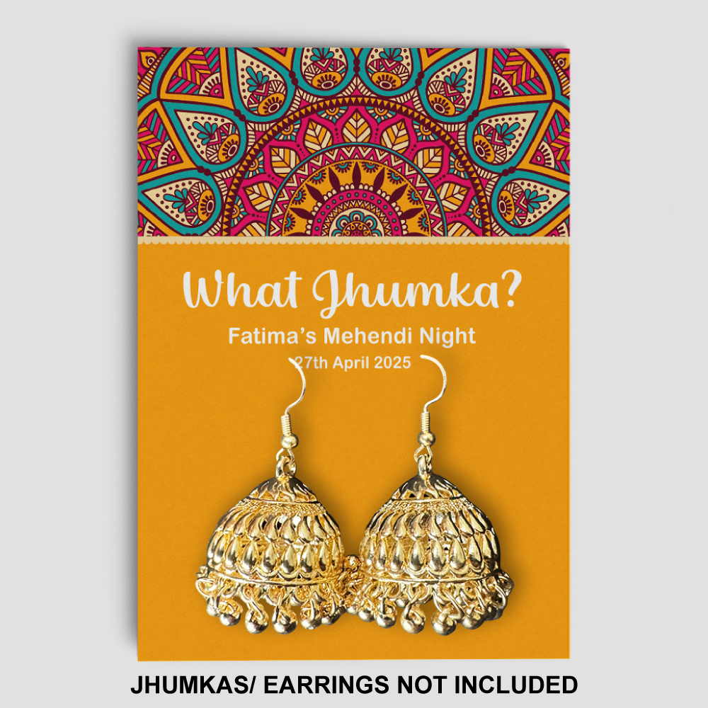 A7 Royal Radiance Mandala Jhumka Cards | Jhumkas or Earrings NOT Included A7 Royal Radiance Mandala Jhumka Cards | Jhumkas or Earrings NOT Included