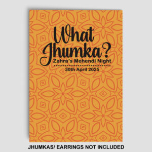 A7 Sunlit Retro Bloom Jhumka Cards | Jhumkas or Earrings NOT Included 2
