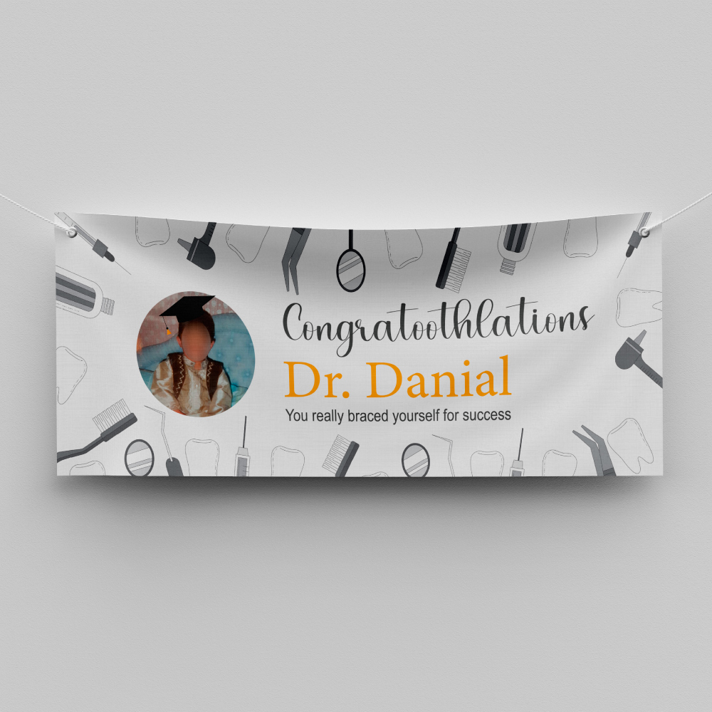 Personalised Graduation Banner | Pearly Pros | PVC Banner | With Eyelets Personalised Graduation Banner | Pearly Pros | PVC Banner | With Eyelets