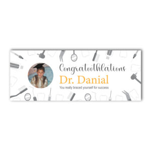 Personalised Graduation Banner | Pearly Pros | PVC Banner | With Eyelets 2