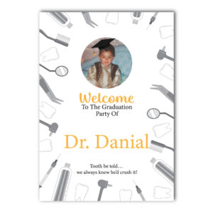 Vinyl Sticker ONLY | Personalised Graduation Tooth To Be Told Design | Vinyl Sticker