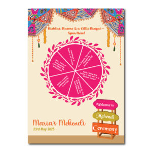Vinyl Sticker ONLY | Personalised Umbrella Bazaar Spinning Design | Spinning Arrow Included
