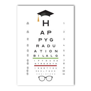 Vinyl Sticker ONLY | Personalised Vision Check Graduation Design | Vinyl Sticker