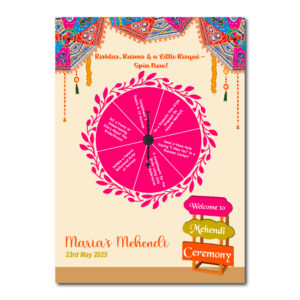 Vinyl Sticker ONLY | Personalised Umbrella Bazaar Spinning Design | Spinning Arrow Included 2