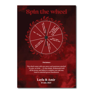 Vinyl Sticker ONLY | Personalised Crimson Royale Spinning Design | Spinning Arrow Included 2