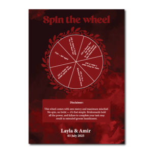 Vinyl Sticker ONLY | Personalised Crimson Royale Spinning Design | Spinning Arrow Included