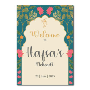 Vinyl Sticker ONLY | Personalised Royal Teal Bloom Design | Vinyl Sticker
