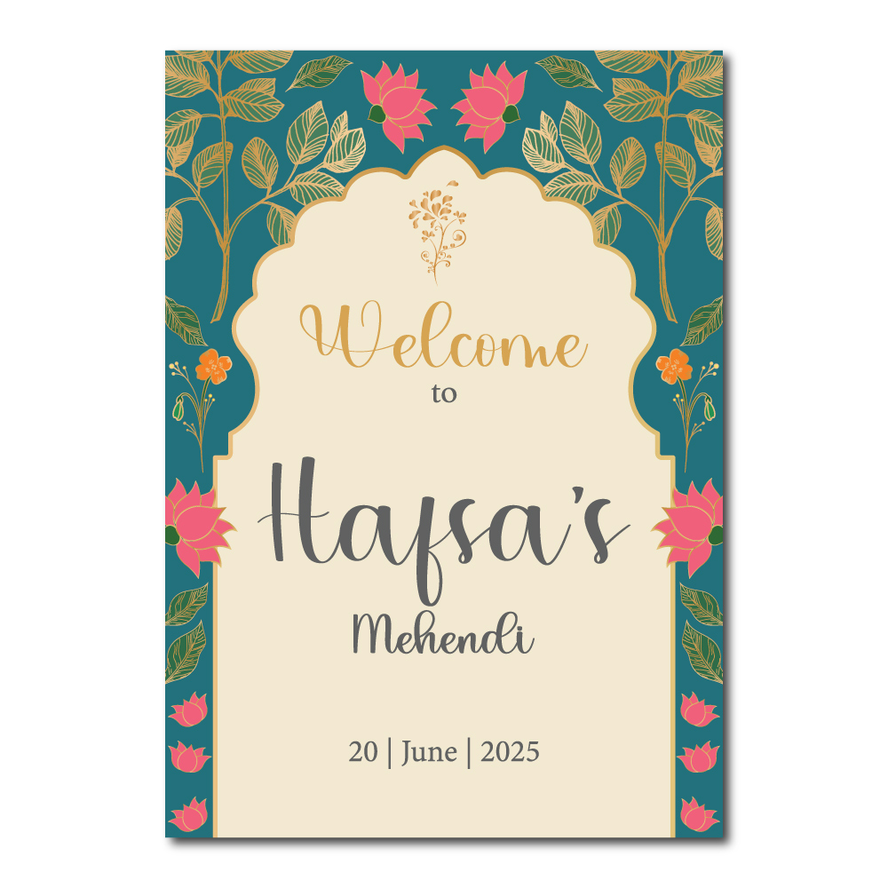 Vinyl Sticker ONLY | Personalised Royal Teal Bloom Design | Vinyl Sticker Vinyl Sticker ONLY | Personalised Royal Teal Bloom Design | Vinyl Sticker