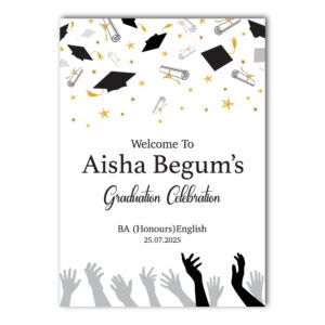 Vinyl Sticker ONLY | Personalised High Fives & Higher Caps Graduation Design | Vinyl Sticker