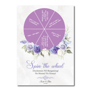 Vinyl Sticker ONLY | Personalised Lilac Promise Spinning Design | Spinning Arrow Included 2
