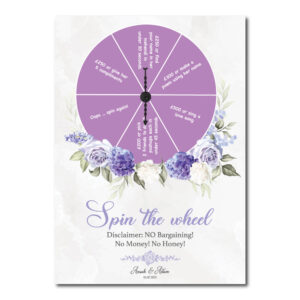 Vinyl Sticker ONLY | Personalised Lilac Promise Spinning Design | Spinning Arrow Included