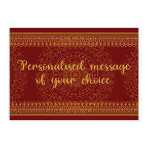Vinyl Sticker ONLY | Minimum Order 4 Stickers | Royal Red Mandala Design 2