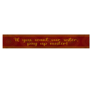 Pay Up Mister Signs | Wedding Gate Signs & PVC Banner Bundle | Royal Red Mandala Design 7