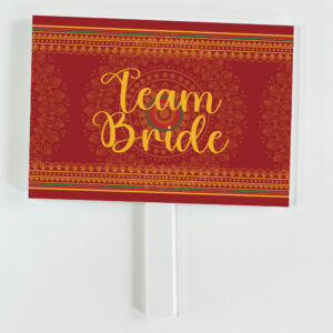 Pay Up Mister Signs | Wedding Gate Signs & PVC Banner Bundle | Royal Red Mandala Design 5