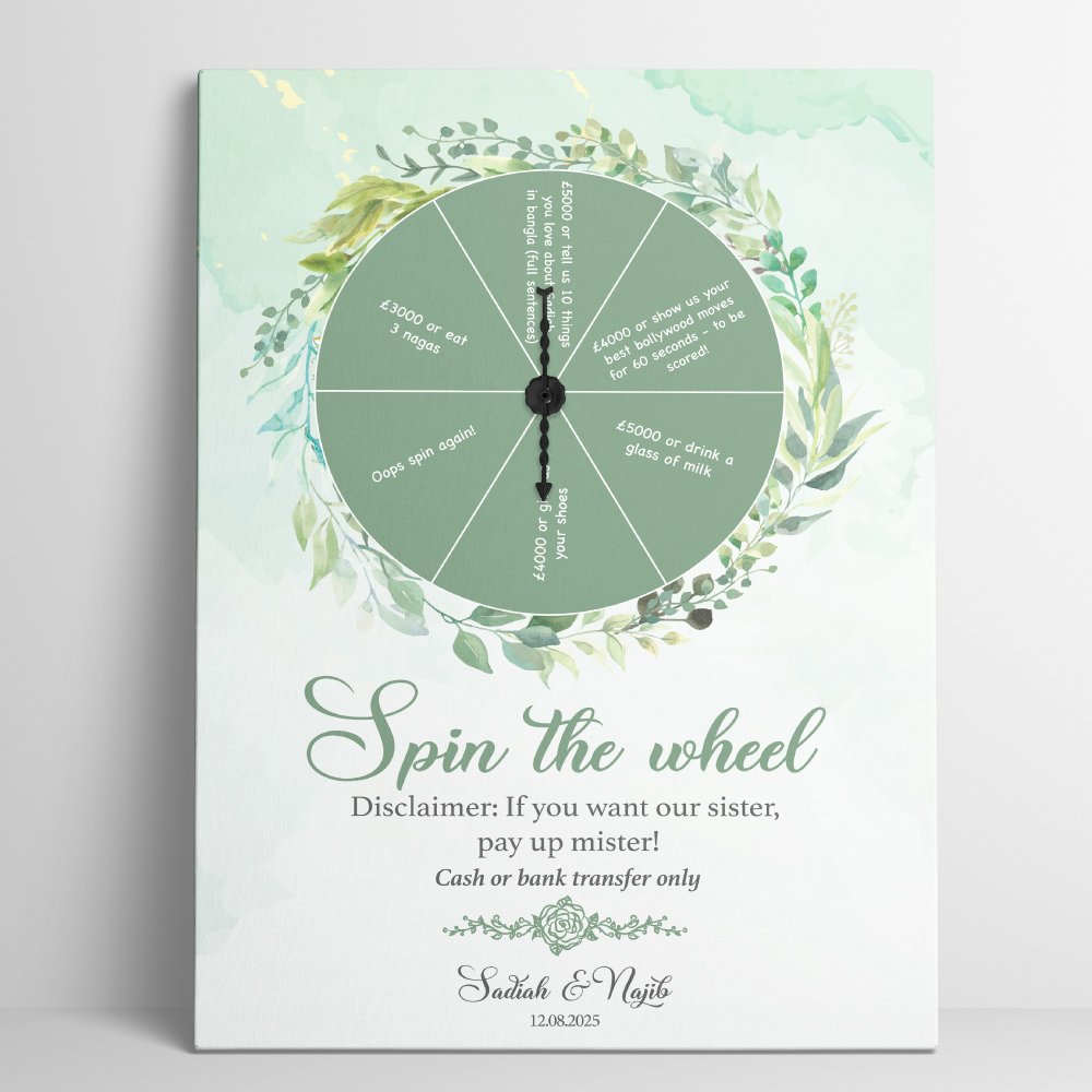 Ever After Green Vinyl Sticker And Foamex Spinning Wedding Welcome Sign | Spinning Arrow Included Ever After Green Vinyl Sticker And Foamex Spinning Wedding Welcome Sign | Spinning Arrow Included
