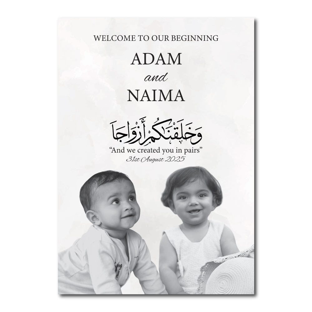 Vinyl Sticker ONLY | Personalised The Start Of Forever Design | Vinyl Sticker