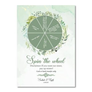 Vinyl Sticker ONLY | Personalised Ever After Green Spinning Design | Spinning Arrow Included 1