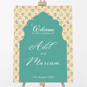 Ceramic Souk Serenity Personalised Welcome Board | 5mm Thick Premium Quality Acrylic Sign OR 5mm Foam Board
