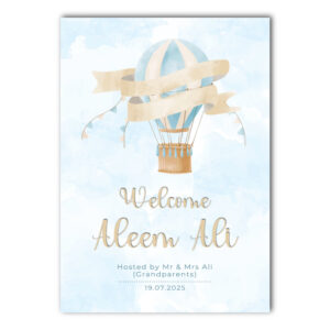 Vinyl Sticker ONLY | Personalised Blue Skies, Baby Smiles Design