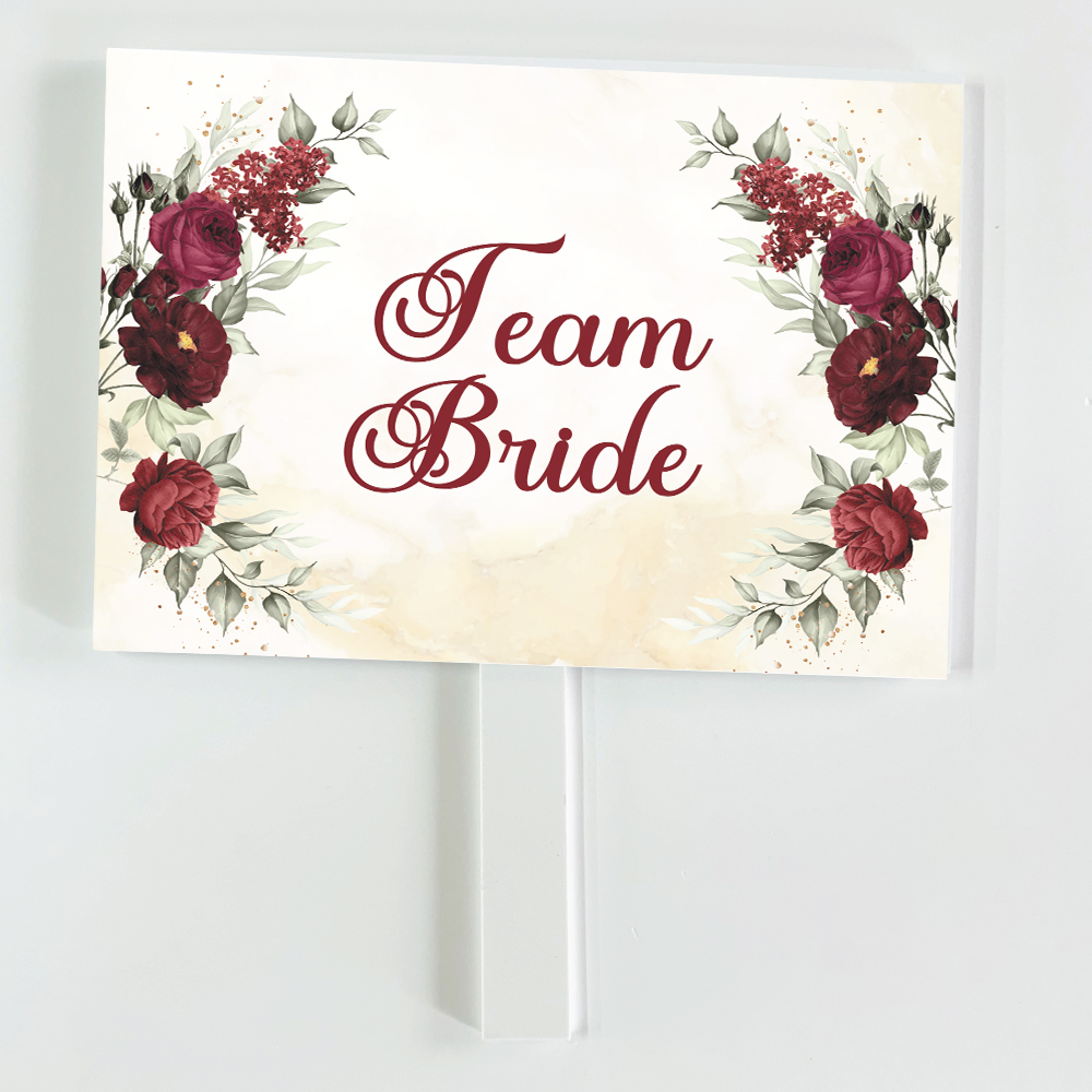 Pay Up Mister Signs | Wedding Gate Signs & PVC Banner Bundle | Red Flower & Gold Marble Design 5